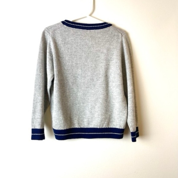 JANIE and JACK THE BULLDOG SWEATER Little boys Size 3 cozy - Picture 5 of 9